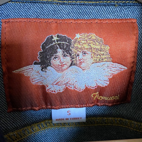 Fiorucci Jackets & Coats 9s Fiorucci Embroidered Angel Wings Jean